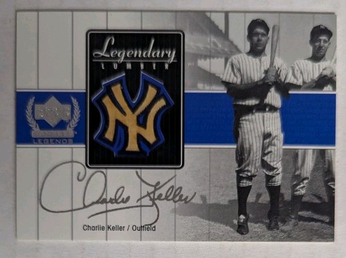 CHARLIE KELLER Yankees 2000 Upper Deck Legendary Lumber Game-Used Bat Card CK-LL