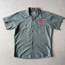 Vintage 1970s Red Kap Coca-cola Uniform Shirt Large Embroidered Made In USA