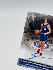 2025-26 Topps Chrome Yanic Konan-Niederhauser ROOKIE RC AUTO CLIPPERS