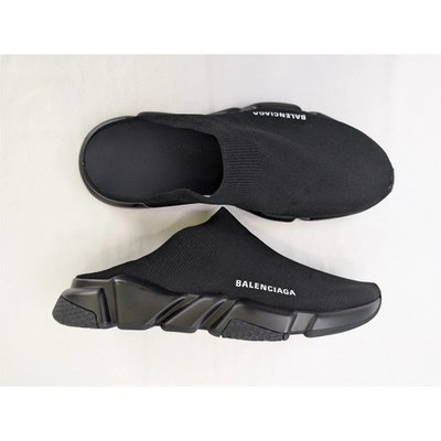 Balenciaga New Recycled Knit/Sole Speed Mule Slipper in Black BNWB 44
