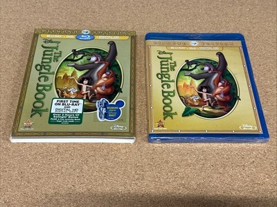 The Jungle Book Blu-ray + DVD 2014 Diamond Edition w / Slipcover