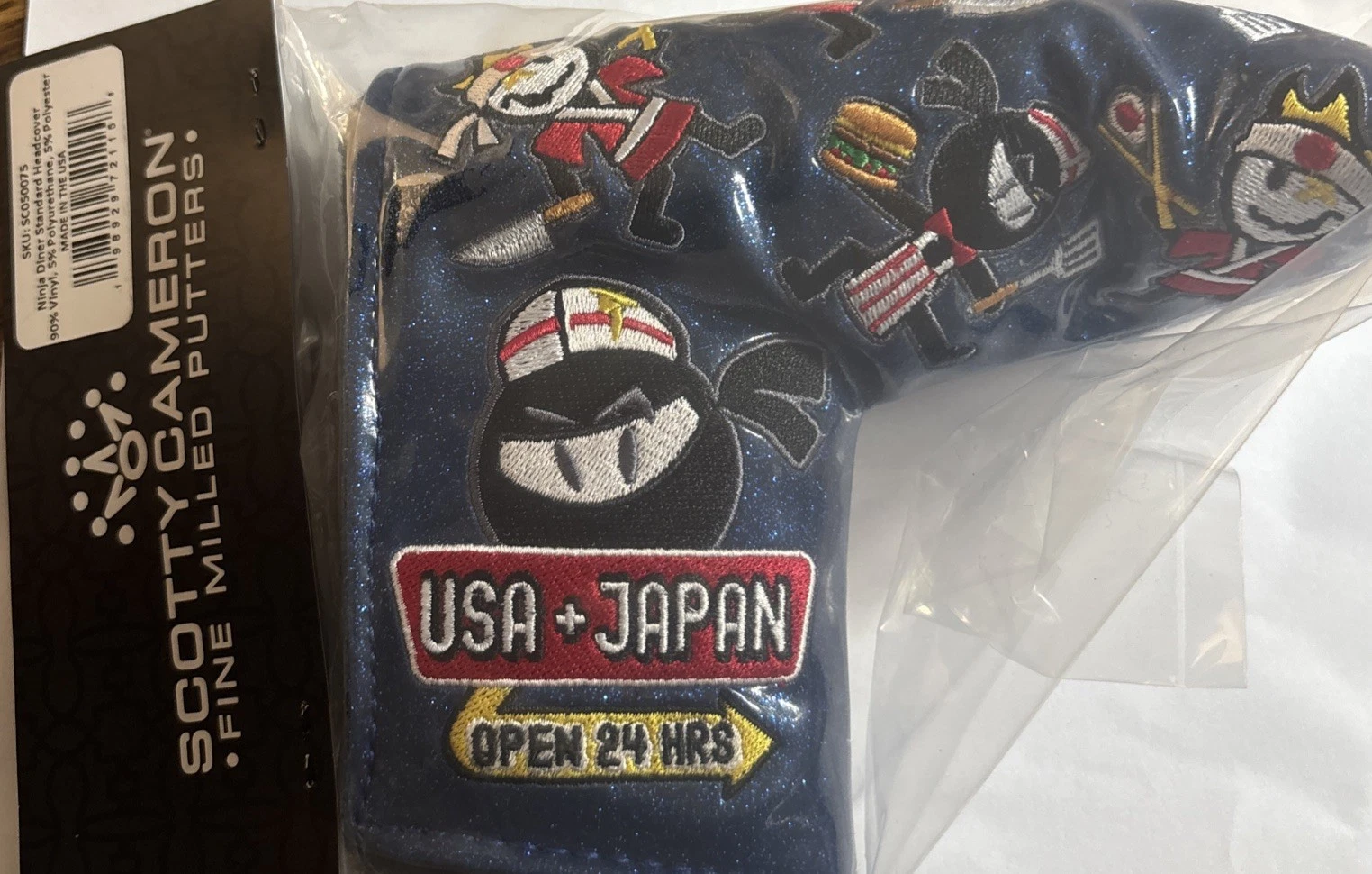 Scotty Cameron Titleist Japan Wasabi Ninja Diner putter Headcover Rare SOLD OUT