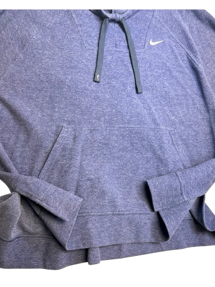 Nike Sportswear Club Sudadera con Capucha Pullover Cuello Embudo Azul Púrpura Mujeres 3XL Talla Grande Foto 4 de 4