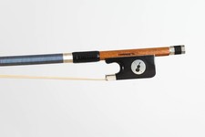 Pernambuco Cello Bow with Cello design inlaid. Certificate