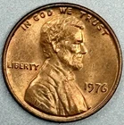 Photo of a 1976-P Lincoln Memorial Cent from an eBay listing that sold on Jul 14, 2026