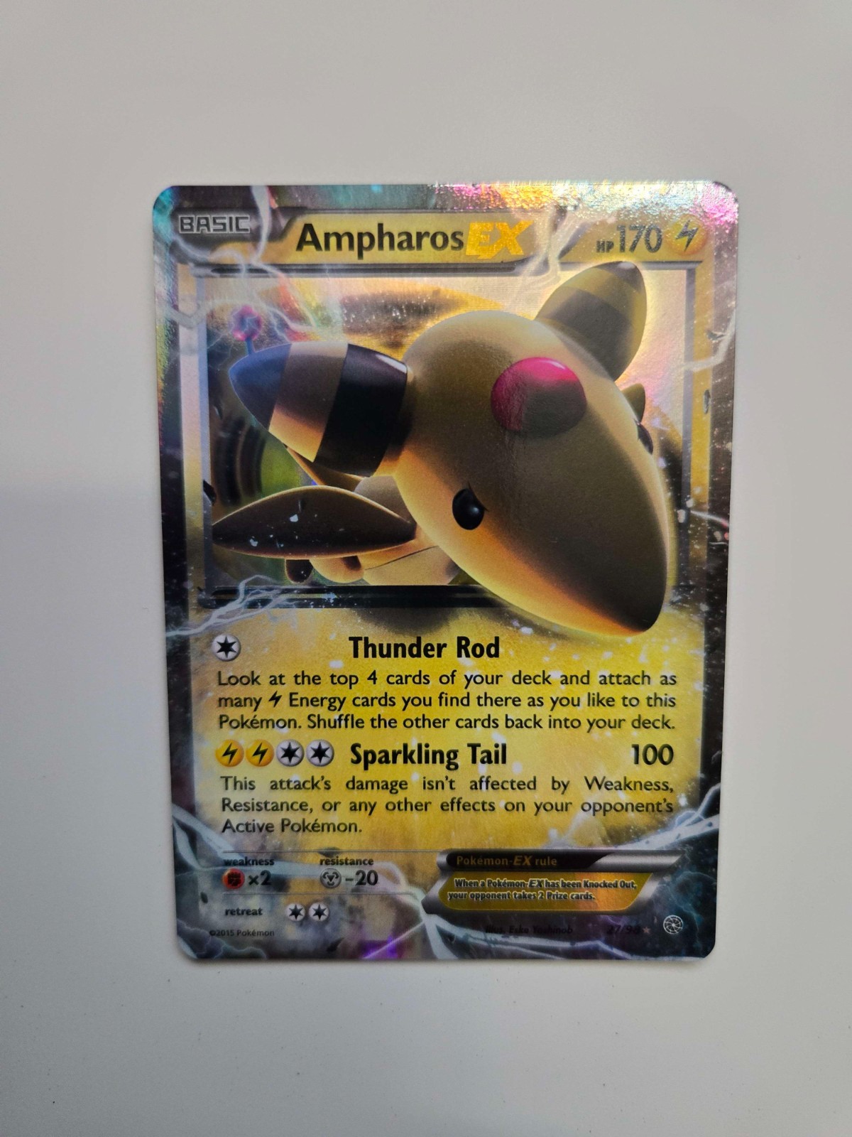 Ampharos EX 27/98 XY - Ancient Origins Holo