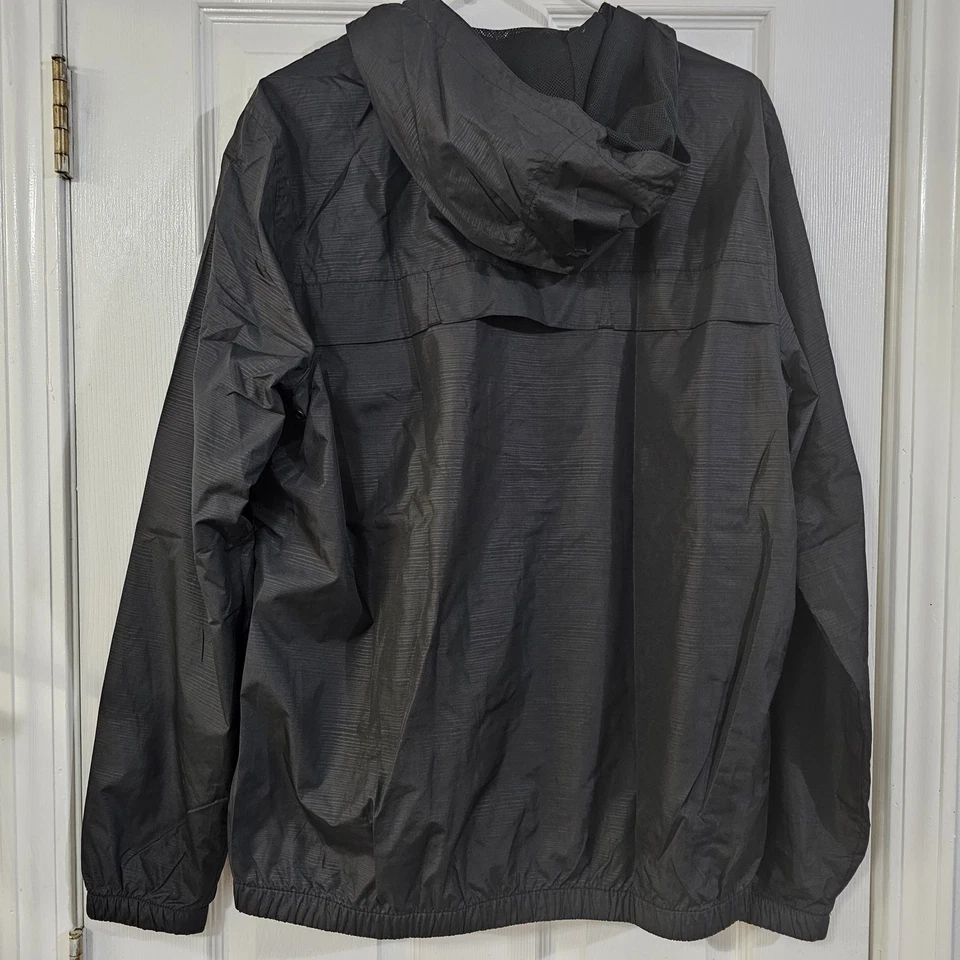 Chaqueta cortavientos negra con capucha O'Neill para hombre talla M cremallera completa ventilada nueva sin etiqueta Foto 3 de 4