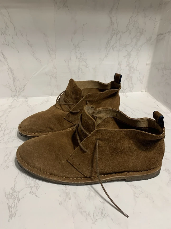 Botas de Cuero Polo Ralph Lauren Casterton Chukka, Talla 12, Color Marrón, De Colección Foto 2 de 4