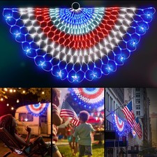 Opt7 American Flag Led Half Fan Net String Light Kit 4x2 Ft Outdoor Patriotic Opt7 American Flag Led Half Fan Net String Light Kit 4x2 Ft Outdoor Patriotic