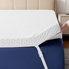 3 Inch Cooling Gel Memory Foam Mattress Topper Queen Size,with Removable Wa...
