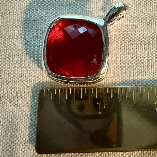Joan Rivers Interchangeable Colors Silver Pendant (no chain) - Picture 8 of 9