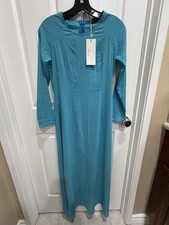 Vietnamese Traditional Ao Dai w/o Pants, Sky Blue  Ao Dai Message for size 