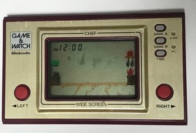 Nintendo Game & Watch Chef FP-24 Wide Screen Tested Works Japan 1981