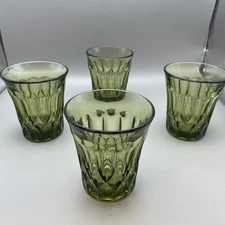 Noritake Perspective Green Double Old-Fashioned Glasses 3.5in -Set of 4
