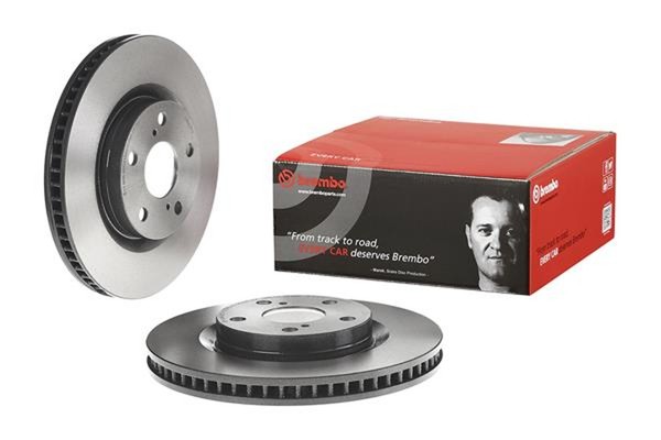 2X Brembo Bremsscheibe Prime Line - UV Coated 09.A417.11 FüR Toyota Auris Prius-image