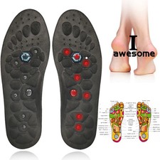 Magnetic Massage Insoles For Foot Acupressure Therapy Reflexology Pain Relief He
