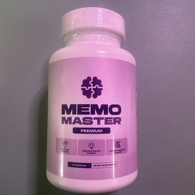 NewSealed-Memo Master Premium Improves Memory & Cognitive 30 Caps-EXP 09/2027