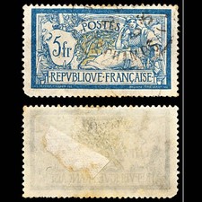 7030 France SG308 5F Blue & Buff 1900. Sc#130 Mi 100xa Used. C£100