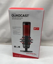 HyperX QuadCast USB Condenser Microphone 4P5P6AA –PODCAST, Shock Mount NEW