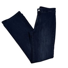 Anthropologie Pilcro Dark Wash Stretch High Rise Flare Jeans Women's Size 27P