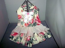 Free Ship New handmade dog dress small harness pet puppy outfit pink