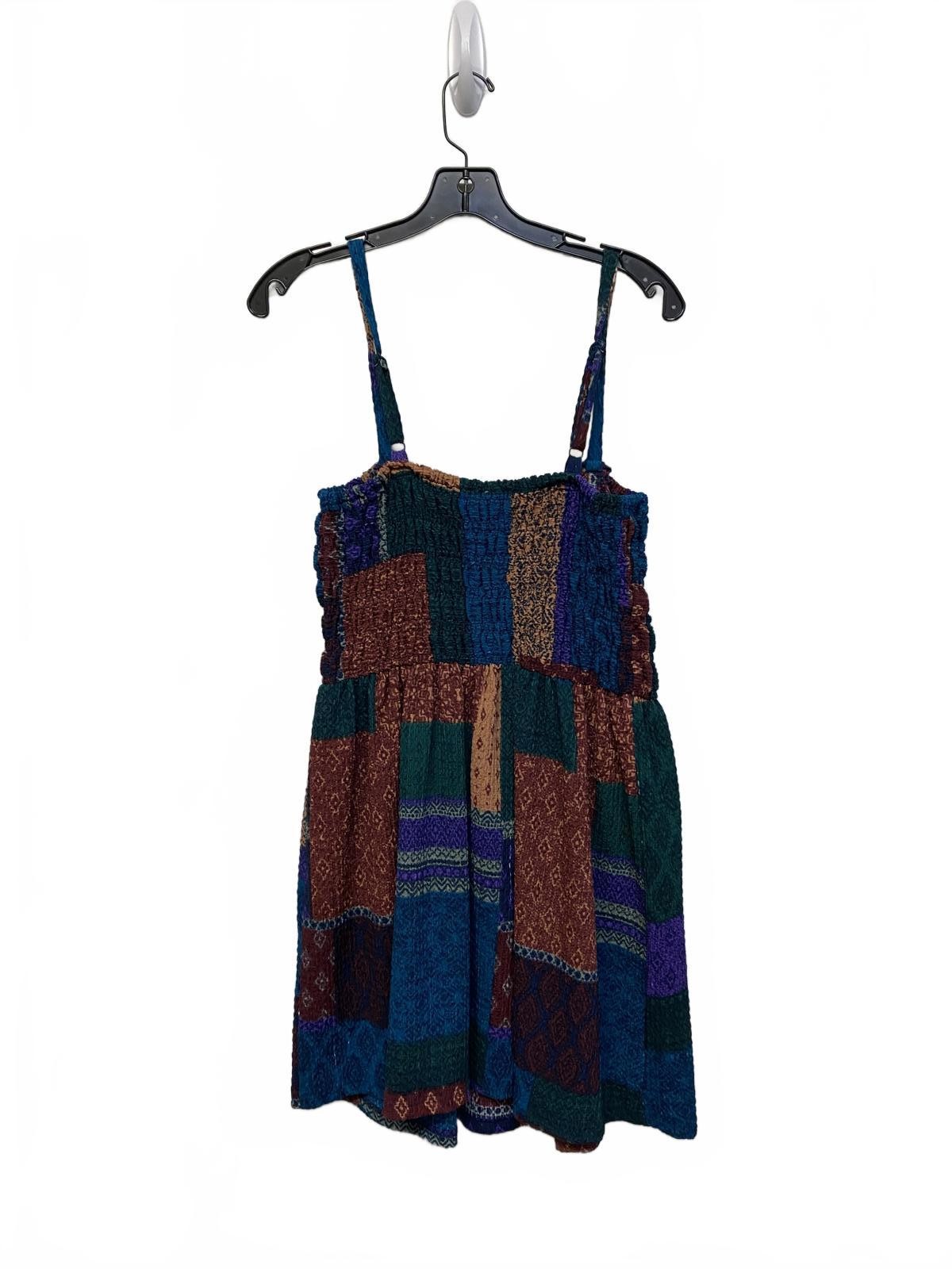 Earthbound Trading Co Patchwork Boho Smocked Bodi… - image 1