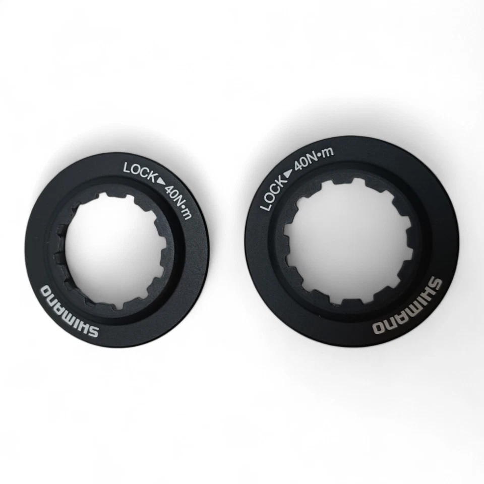 Anillo de bloqueo del rotor de freno de disco Shimano Centerlock negro MTB CARRETERA 2 PIEZAS MTB Fit Sram Foto 2 de 4