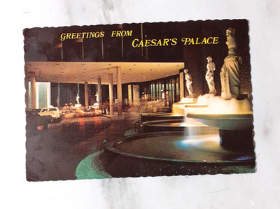 Grüße aus Caesar's Palace, Las Vegas, Nevada 1972 Postkarte verschickt