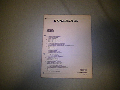 Orig. ETL Stihl 048 AV Motorsäge