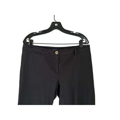cigarette cut trousers WEEKEND MaxMara FIT W13 CIGARETTE Black Pants Strait Cut Trousers Size  Large