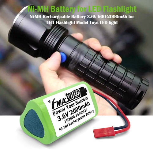 Batería Ni-MH 3.6V 2000mAh para Artesano Luz LED EURO PRO Tiburón V1705 Juguetes - Imagen 5 de 9