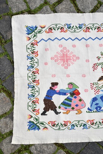 Terrific Turkish Pictorial Cover 24'' x 38'' Embroidered Wall Hangings Piece - 第 10/12 張圖片