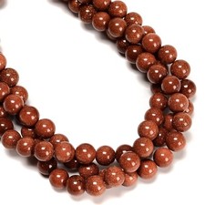 Sand Goldstone Smooth Round Beads 4mm 6mm 8mm 10mm 12mm 15.5" Strand