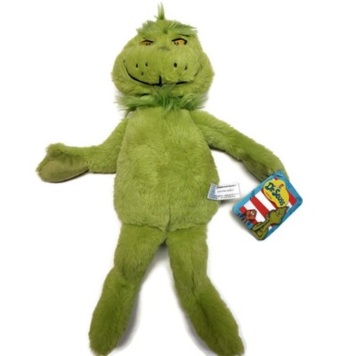 Dr Seuss 16'' The GRINCH Plush Stuffed Animal 86671 Aurora Green Soft NWT
