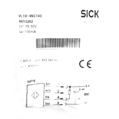 SICK VL18-4N3740 Photoelectric retro-reflective sensor ,NPN ,New #