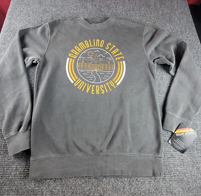 Grambling State University Mens Medium Uscape Apparel Gray Sweatshirt Msrp 69.98