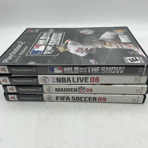 PS2 Sports Lot Of 4 MLB The Show 09 NBA Live 08 FIFA 09 Madden 09 PlayStation 2 - Picture 7 of 8