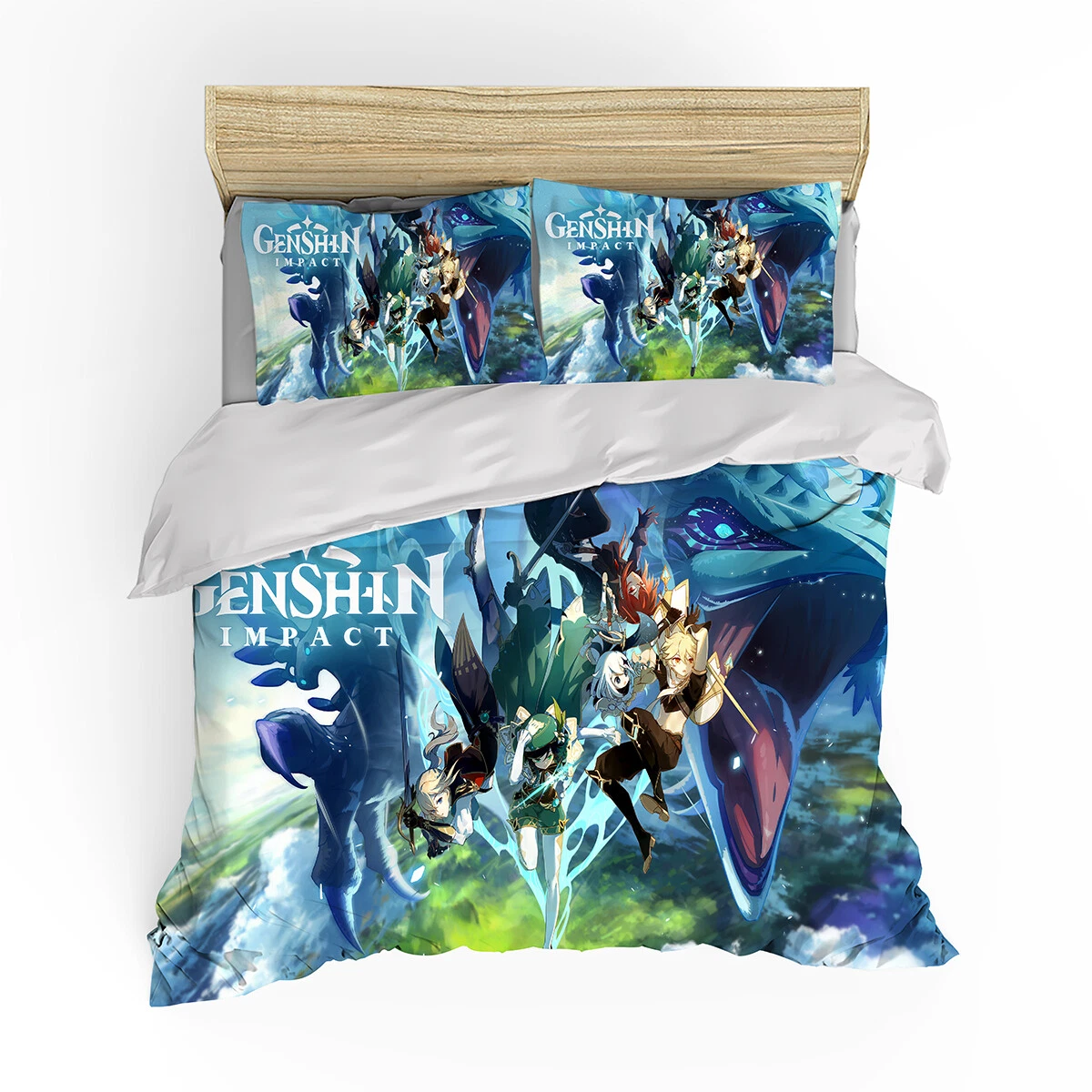 Genshin Impact Bedding Set, Bedroom Decoration