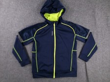 Reebok Sweatshirt Youth Medium Blue Full Zip Hoodie Casual Everyday Playwarm