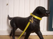 Jaapi large YELLOW dog collar - fit Breyer Companion Animal, not for real dog