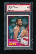 1981 Topps East #79 Maurice Lucas PSA 9 MINT New Jersey Nets