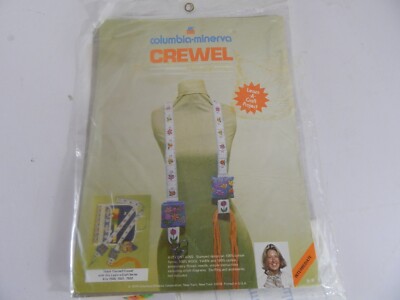 Vintage Columbia Minerva Crewel (1974) Needlework Chatelaine 1.5''X52''