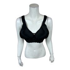 Breezies Women's Natural Curves Wirefree Bra Solid Black 36C Size