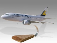 Boeing 737-500 Linjeflyg Desk Wood Airplane New Model Large Scale 1/72