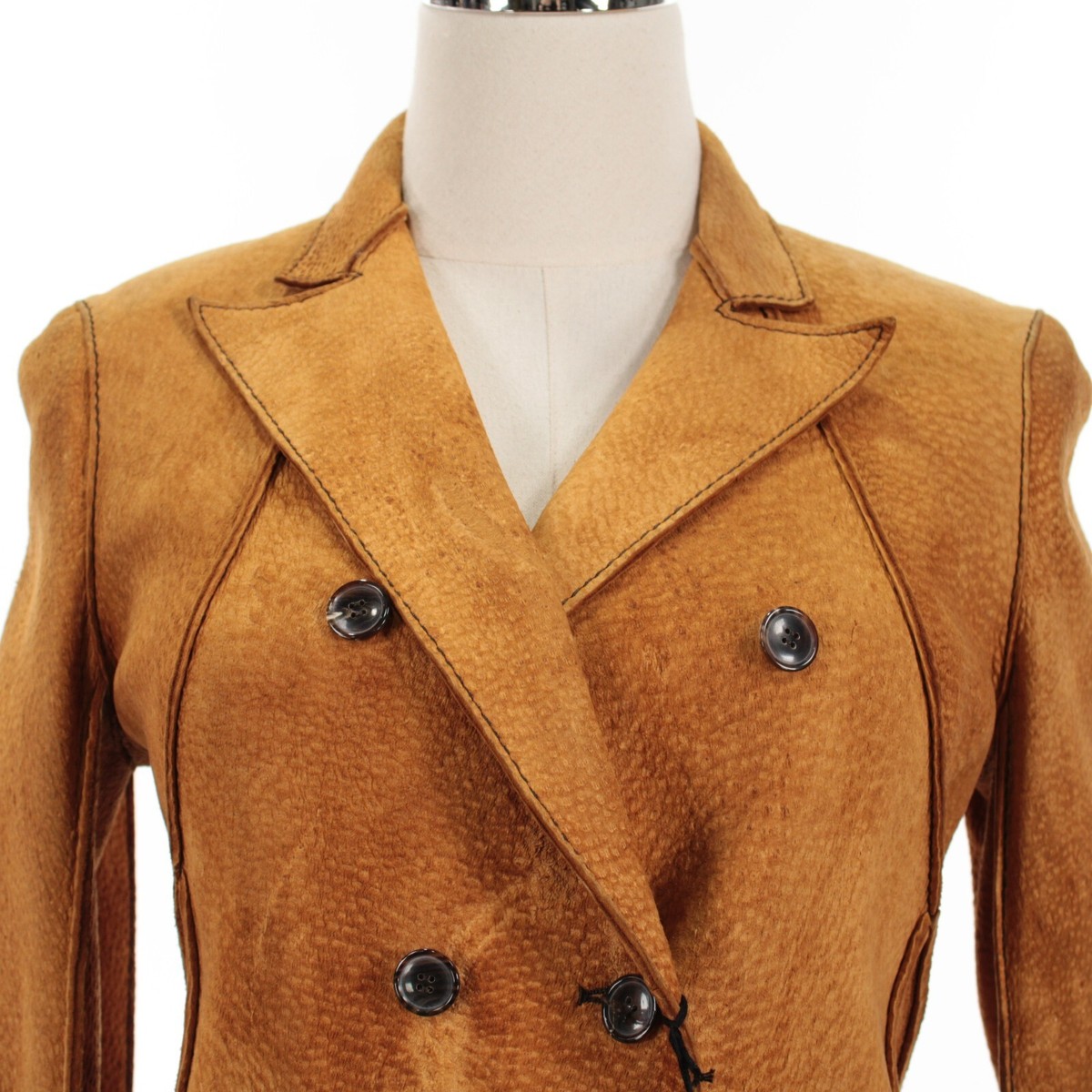 ジャケット・アウター vintage wool double chester coat brown L ジャケット・アウター vintage wool double chester coat brown