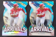 2024 Topps Finest Noelvi Marte Arrivals Die-Cut Refractor+Base Rookie REDS #A-10