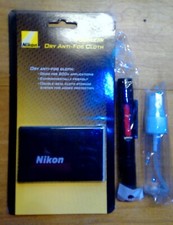 Nikon Lens Pen Pro Cleaning kit -Fog Klear - Dry Antifog Cloth