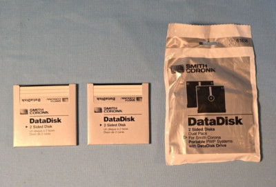 LOT OF 4 SMITH CORONA DATA DISKS FOR WORD PROCESSORS S61838