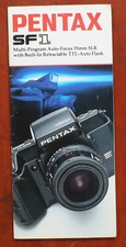 ASAHI PENTAX SF1 SALES BROCHURE, 40 PAGES, WRITING ON BACK COVER/156921