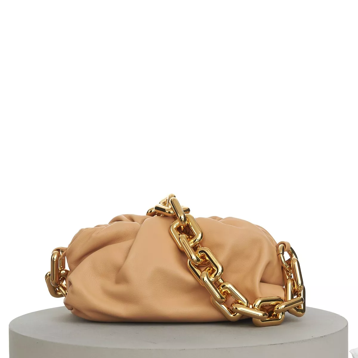 Bottega Veneta Black Calfskin Teen Chain Pouch